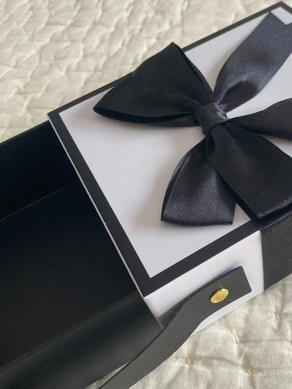 Walmart Empty Storage Gift Box with Handle and Decorative Bow